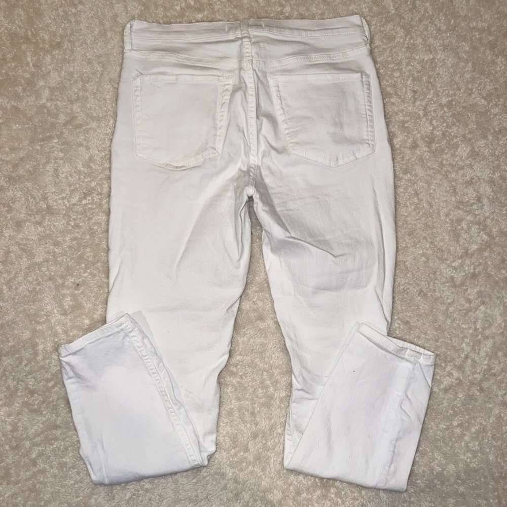 Free People White Distressed Jeans Size 30R - Picture 4 of 4